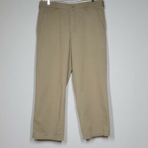Bulwark FR Fire Resistant Pants Mens Size 36‎ x 28 Tan Flat Front